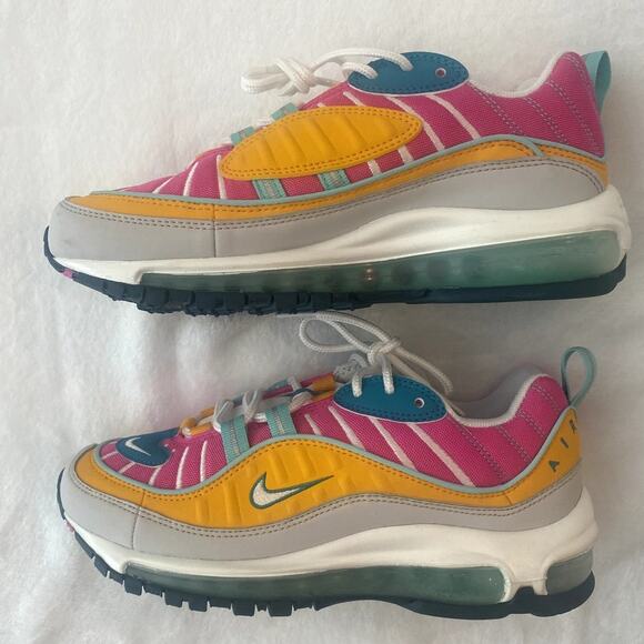 WMNS AIR MAX 98 'TEAL FUCHSIA' Size 6 - Picture 3 of 7